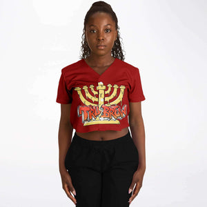 Hebrew Israelite Women's Tru Bre Red Baseball Jersey