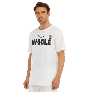 Woole White All-Over Print Men's O-Neck T-Shirt | 190GSM Cotton