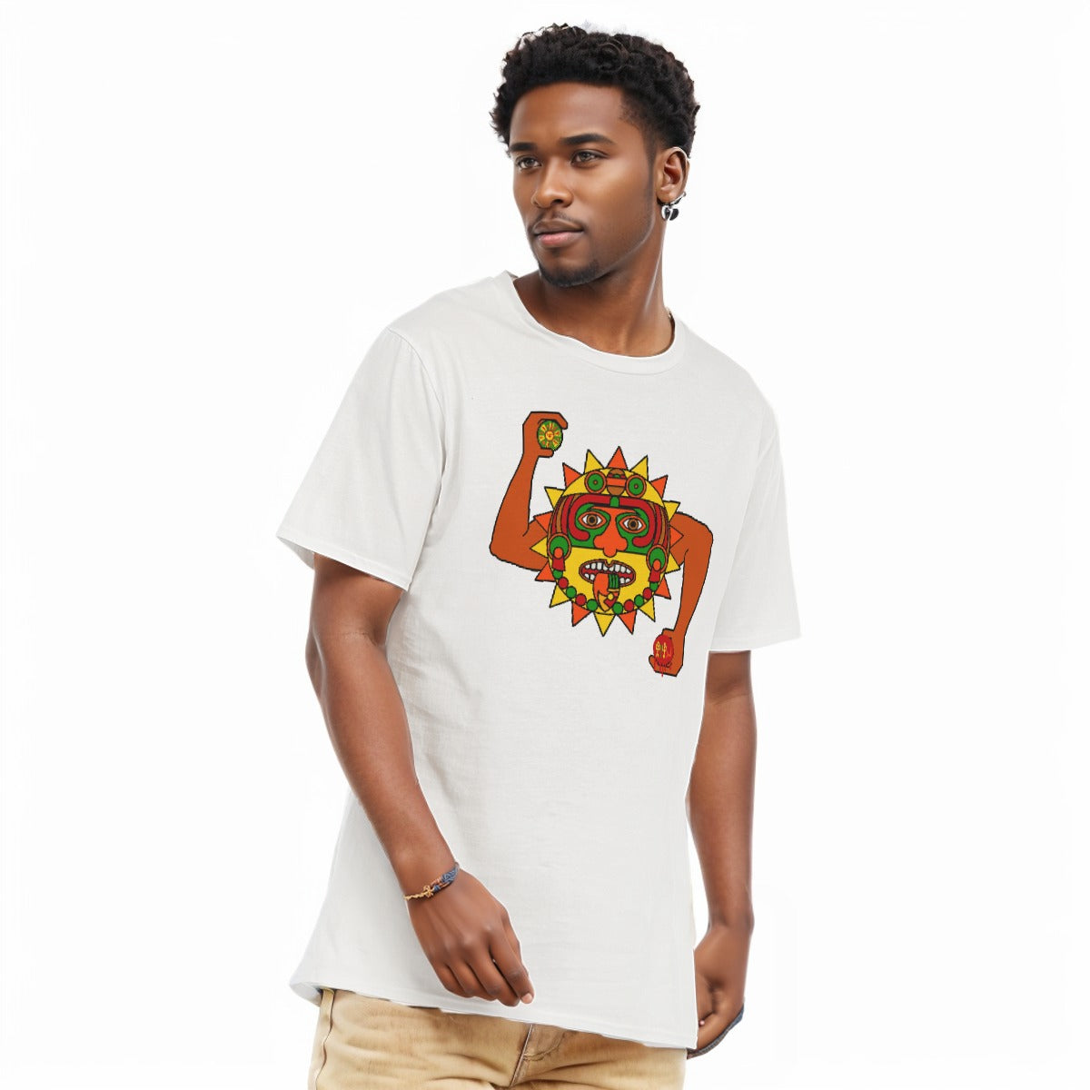 Aztec All-Over Print Men's O-Neck T-Shirt | 190GSM Cotton