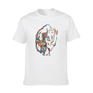 Ephraim Graffiti Drip Men's O-neck Short Sleeve T-Shirt | Cotton