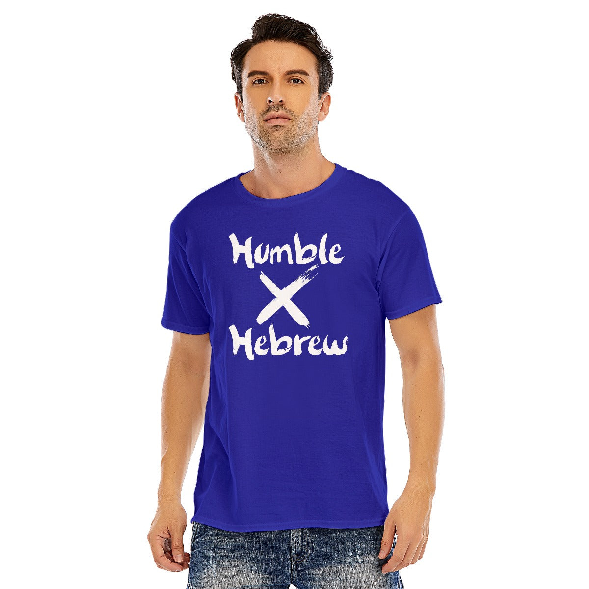Humble X Hebrew Unisex O-neck Short Sleeve T-shirt | 180GSM Cotton (DTF)