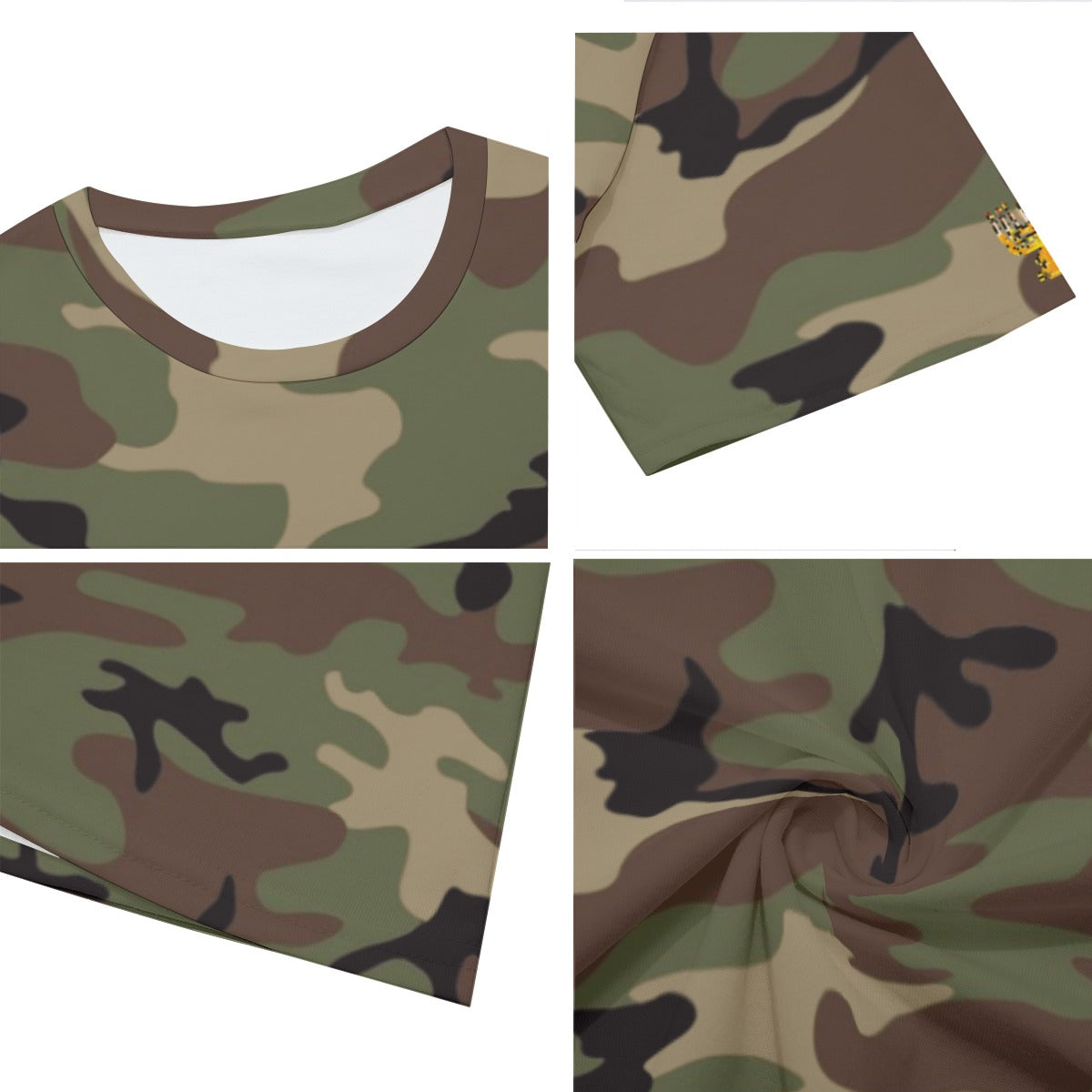 Camo All-Over Print Men's O-Neck T-Shirt | 190GSM Cotton