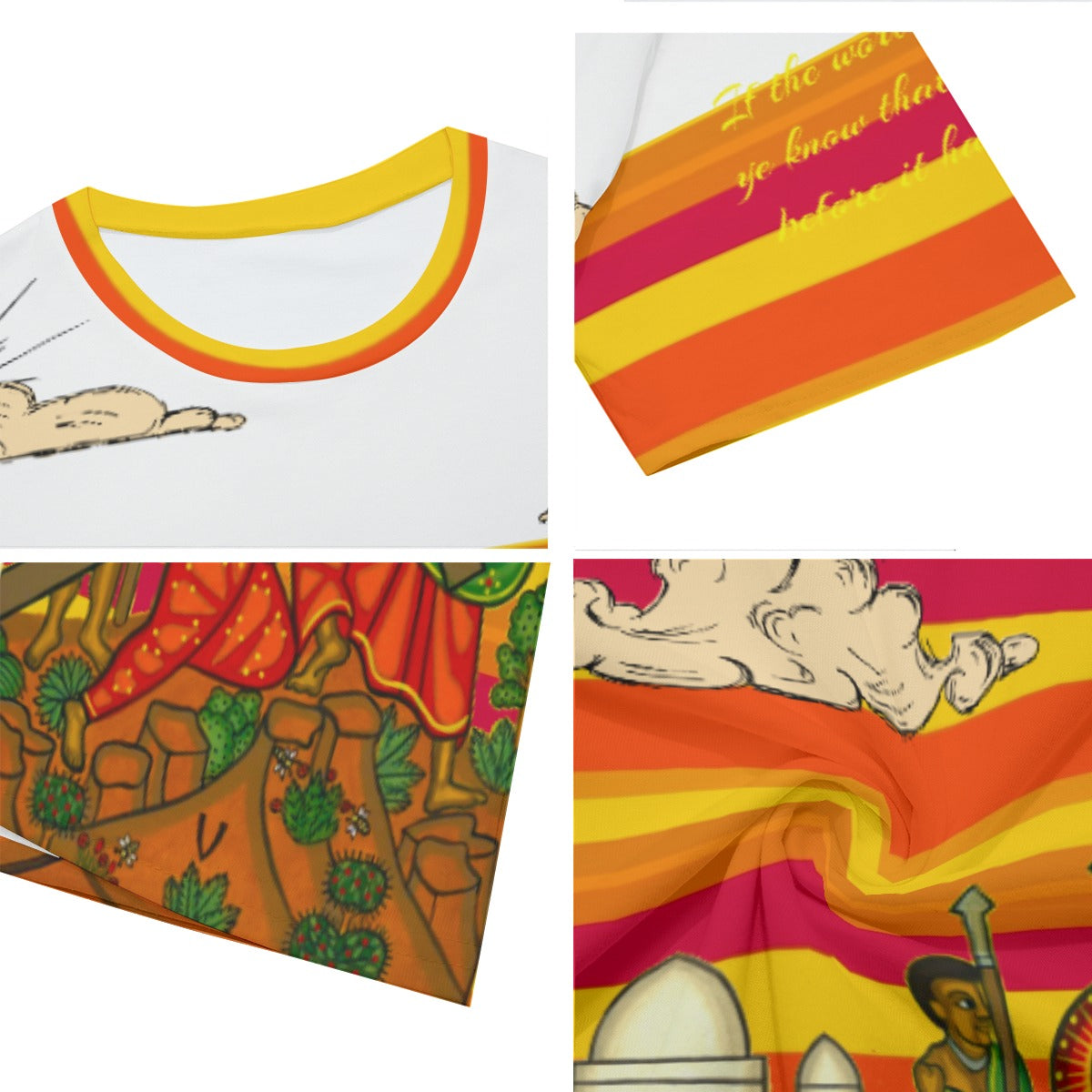 Hebrew Israelite Unarmed Sunset All-Over Print Men's O-Neck T-Shirt | 190GSM Cotton