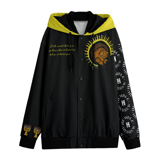 Humble Hebrew Limited Black Men's Varsity Jacket w/Hood