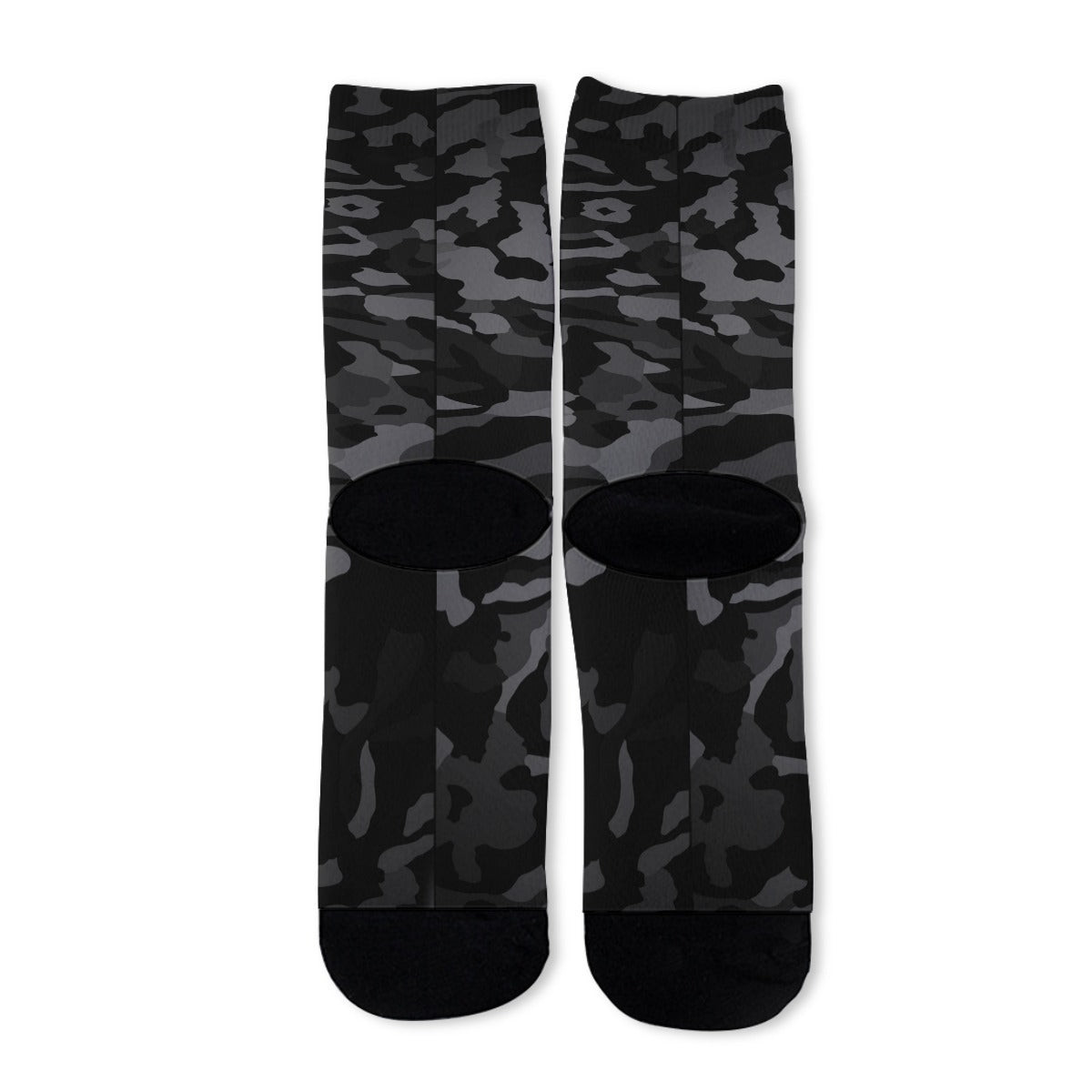 Black Camo All-Over Print Unisex Long Socks