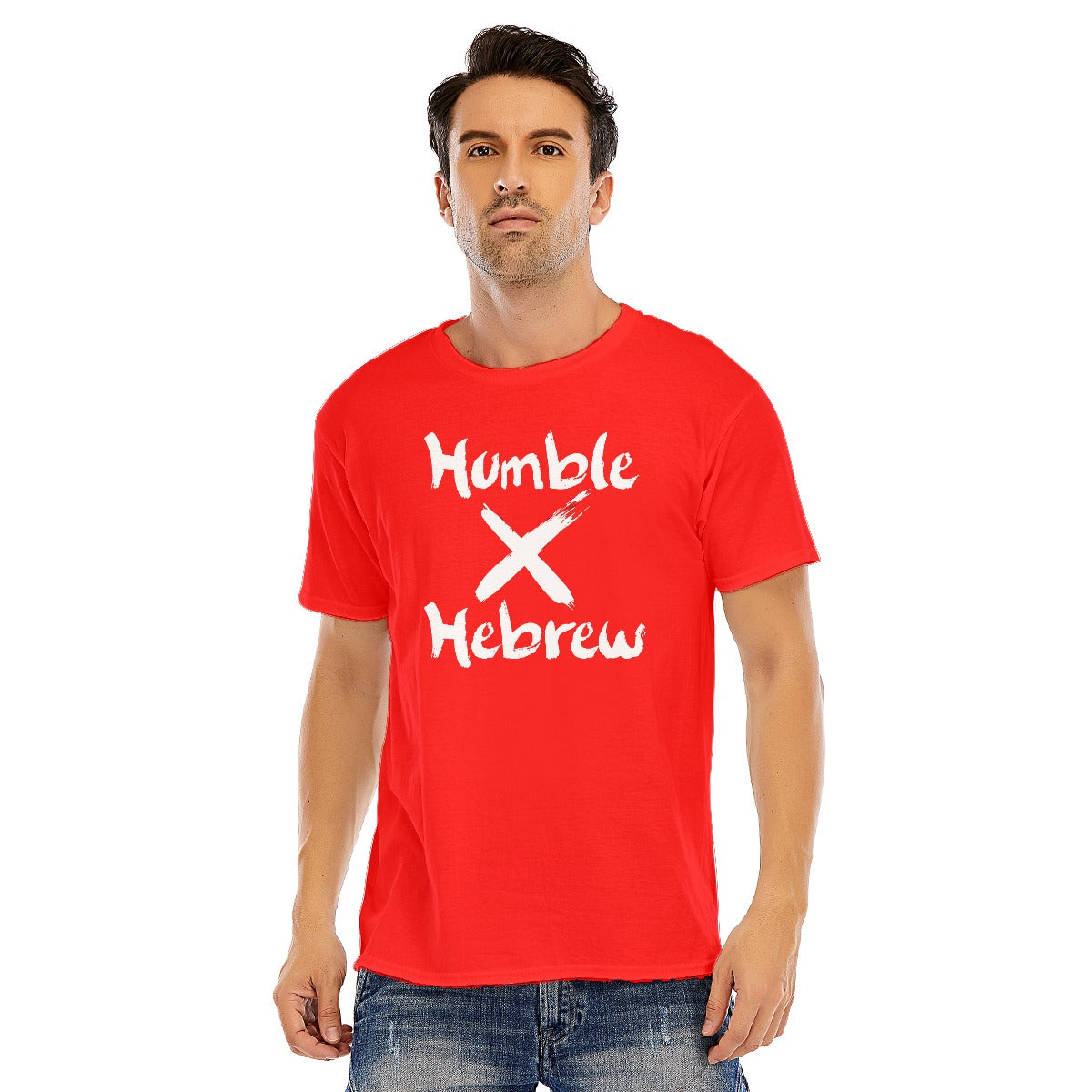 Humble X Hebrew Unisex O-neck Short Sleeve T-shirt | 180GSM Cotton (DTF)