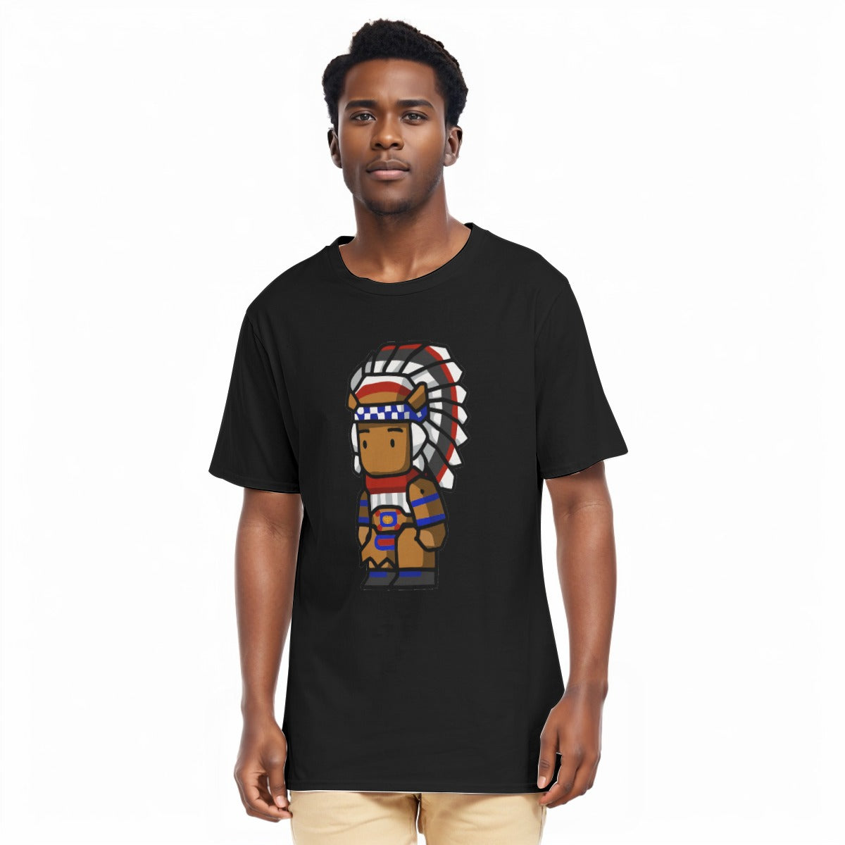 Chief All-Over Print Men's O-Neck T-Shirt | 190GSM Cotton