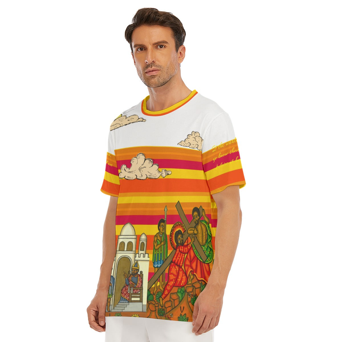 Hebrew Israelite Unarmed Sunset All-Over Print Men's O-Neck T-Shirt | 190GSM Cotton