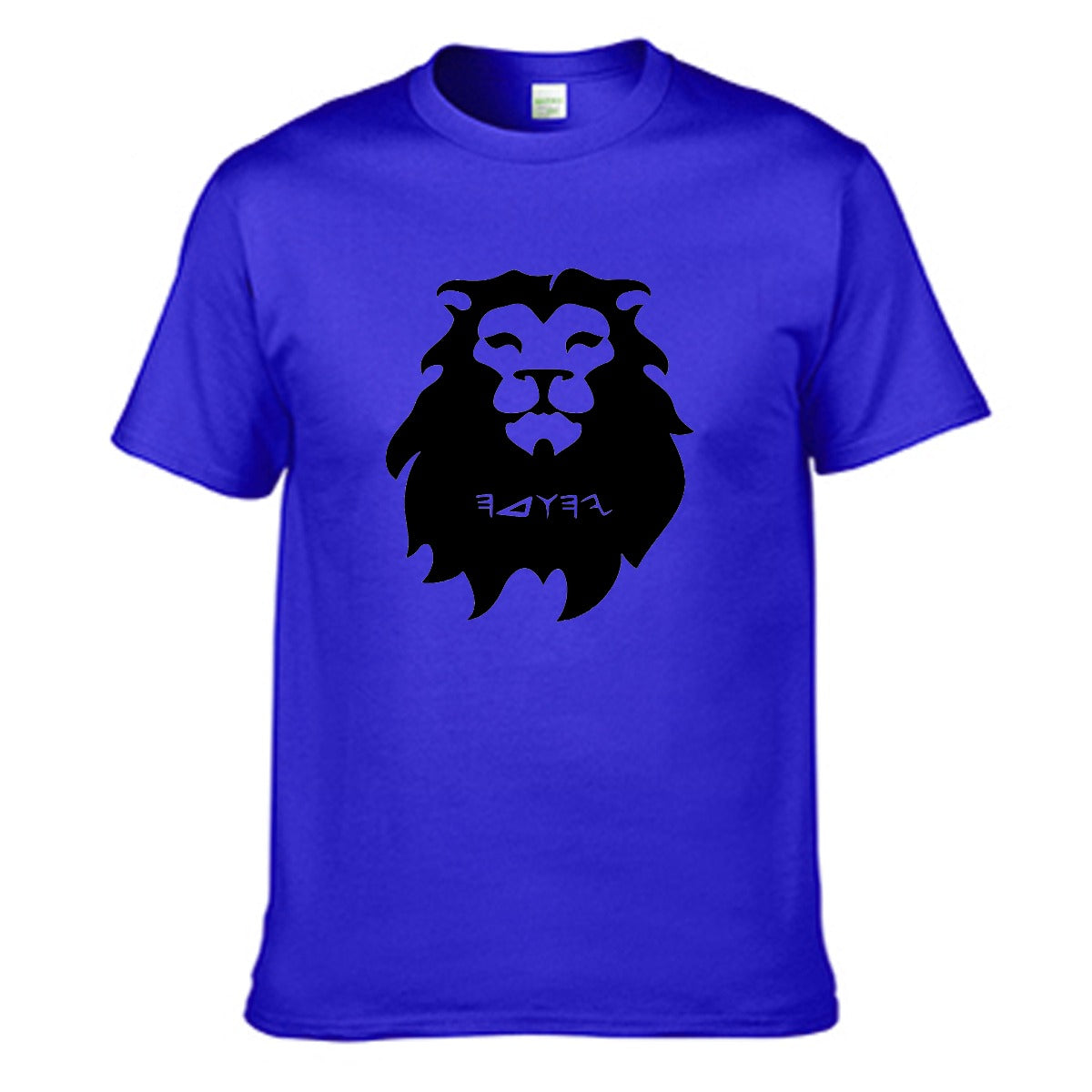 Lion Of Judah Black Logo Men's Round Neck T-shirt | Gildan 150GSM Cotton (DTG)