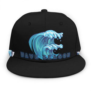 Wave Season American Baseball Cap With Flat Brim
