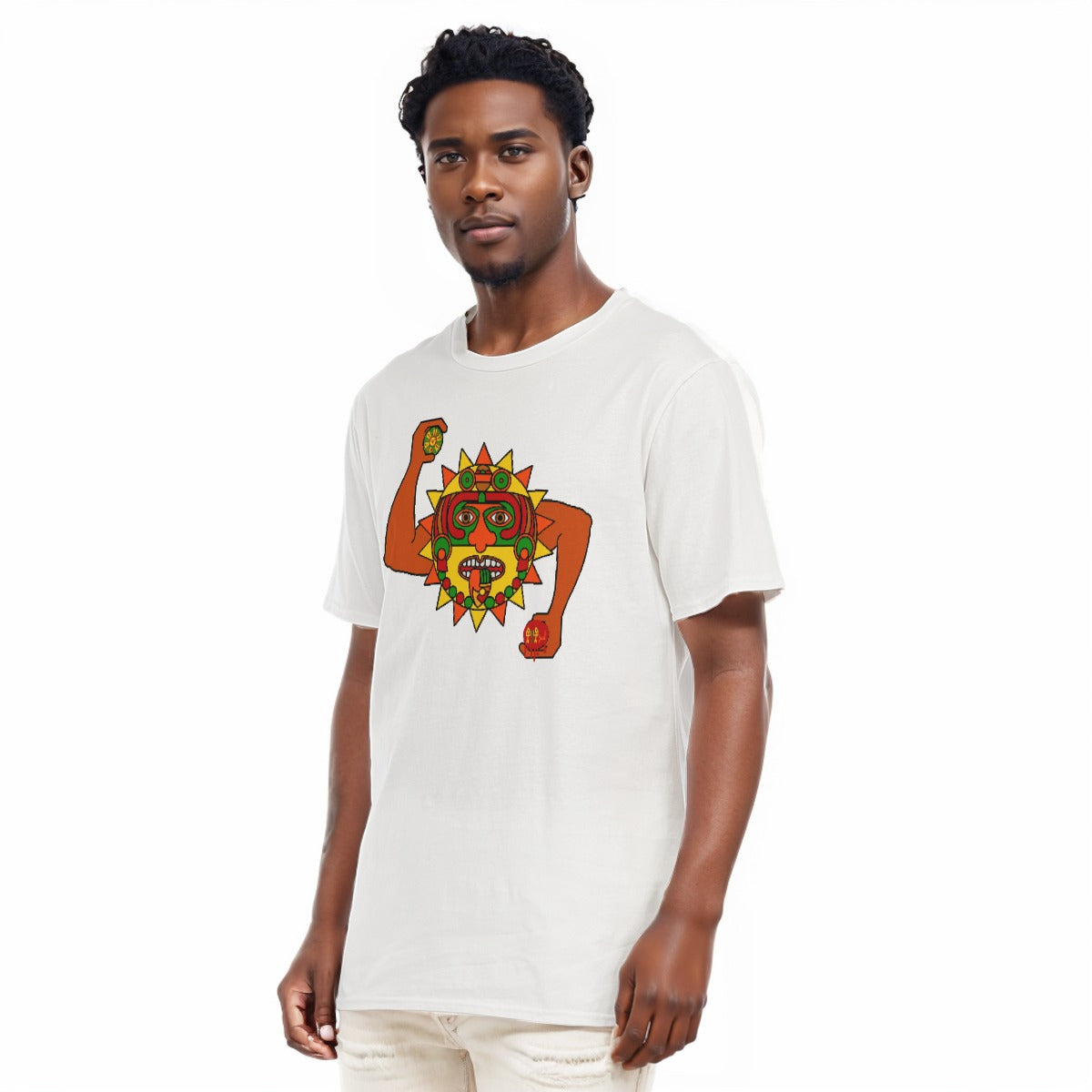 Aztec All-Over Print Men's O-Neck T-Shirt | 190GSM Cotton