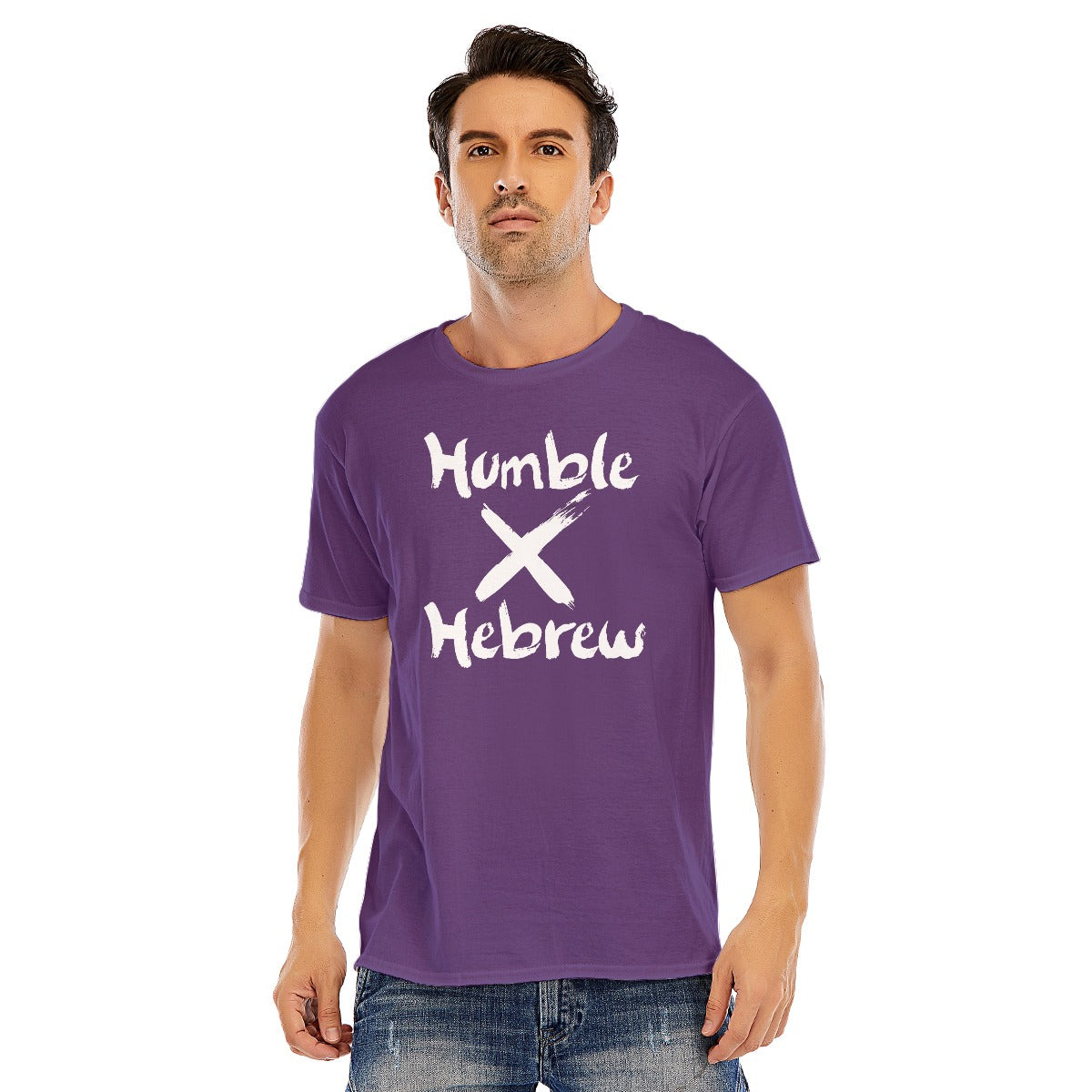 Humble X Hebrew Unisex O-neck Short Sleeve T-shirt | 180GSM Cotton (DTF)