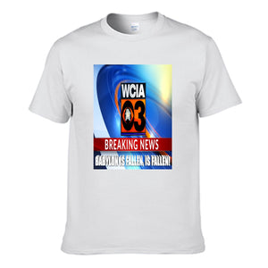 Breaking News Men's Round Neck T-shirt | Gildan 150GSM Cotton (DTG)