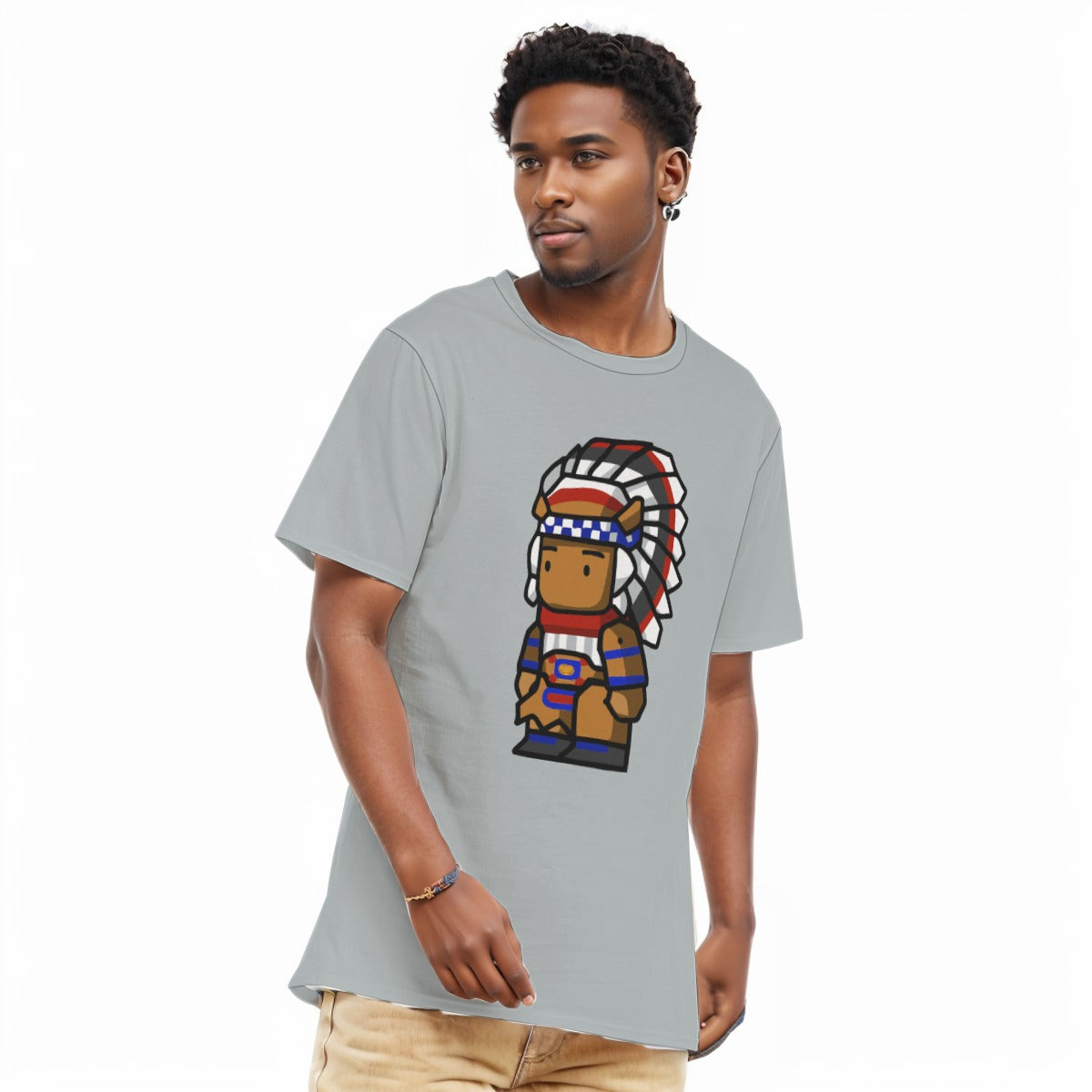 Chief All-Over Print Men's O-Neck T-Shirt | 190GSM Cotton