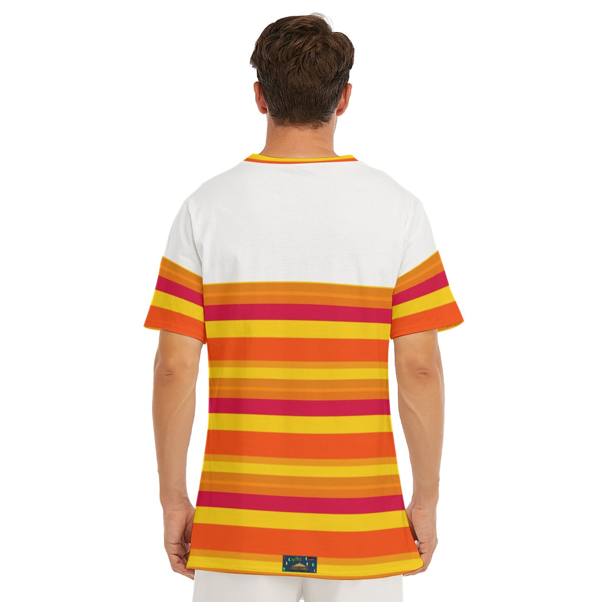 H-Town ISRL White All-Over Print Men's O-Neck T-Shirt | 190GSM Cotton