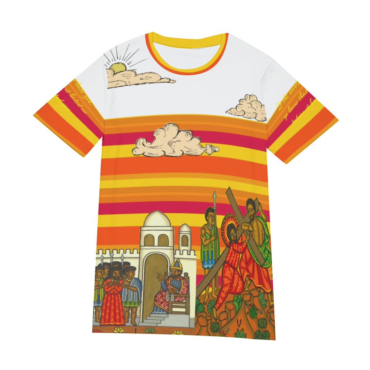 Hebrew Israelite Unarmed Sunset All-Over Print Men's O-Neck T-Shirt | 190GSM Cotton