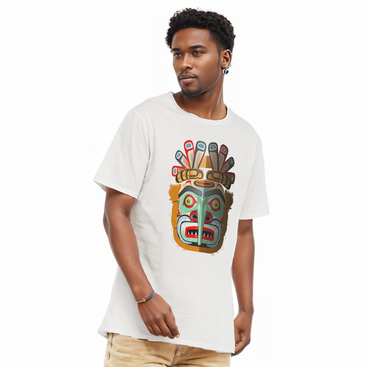 Aztec All-Over Print Men's O-Neck T-Shirt | 190GSM Cotton