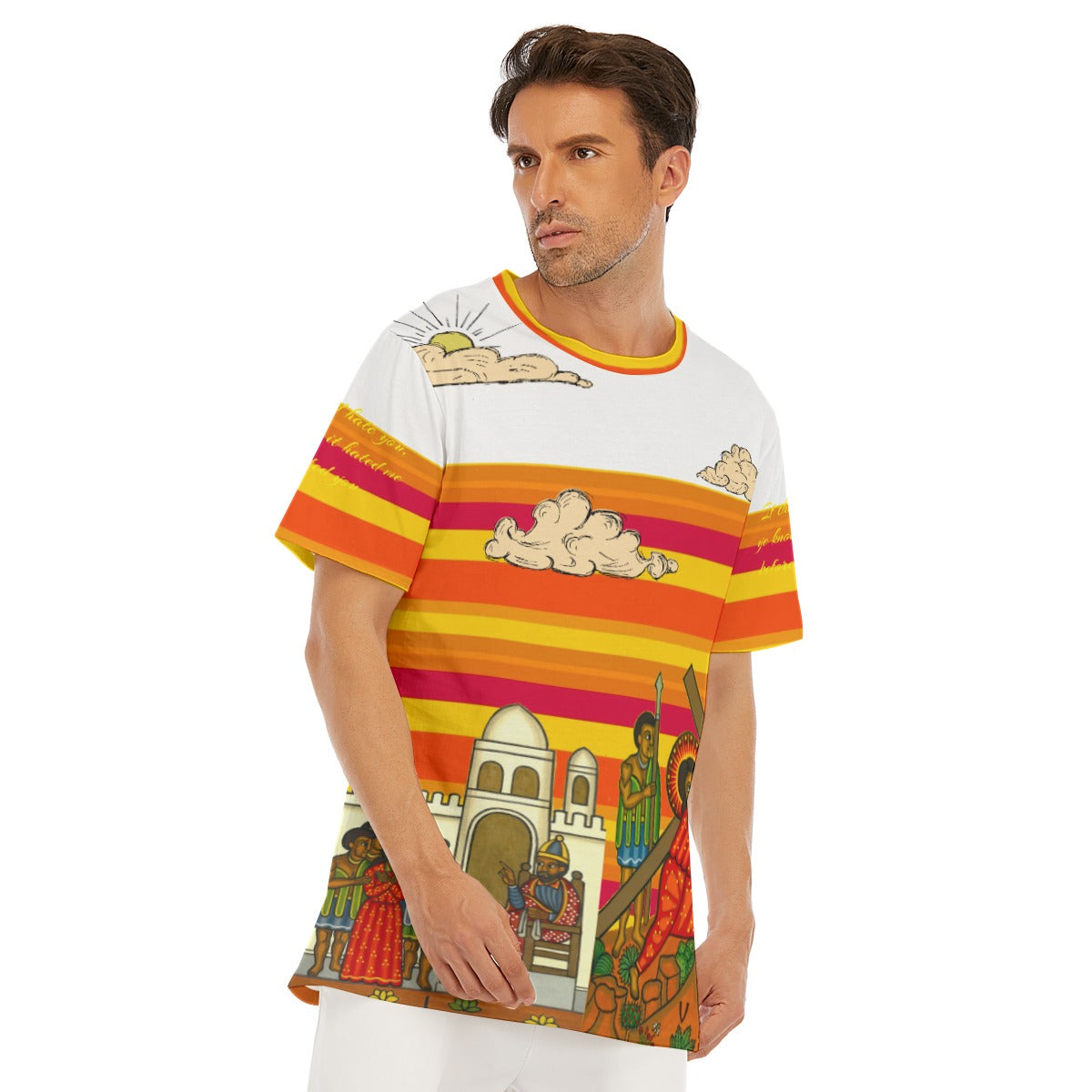 Hebrew Israelite Unarmed Sunset All-Over Print Men's O-Neck T-Shirt | 190GSM Cotton