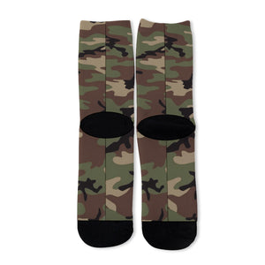 Army Camo All-Over Print Unisex Long Socks