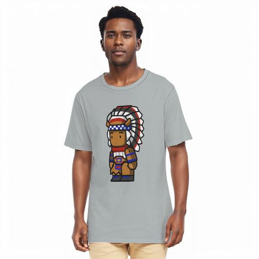 Chief All-Over Print Men's O-Neck T-Shirt | 190GSM Cotton