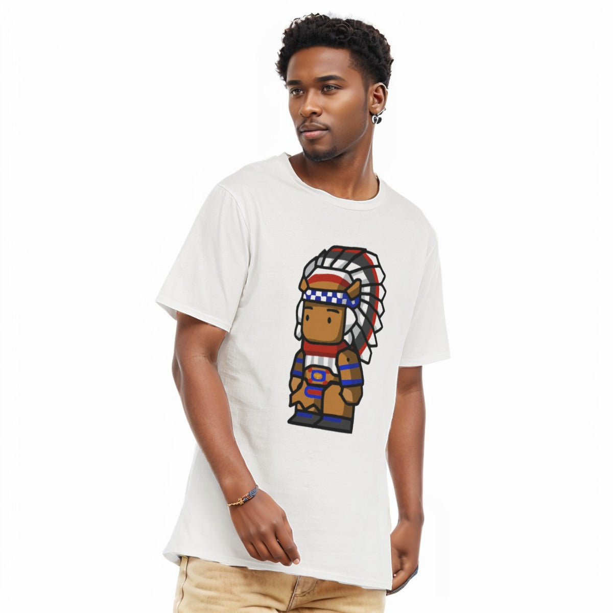 Chief All-Over Print Men's O-Neck T-Shirt | 190GSM Cotton
