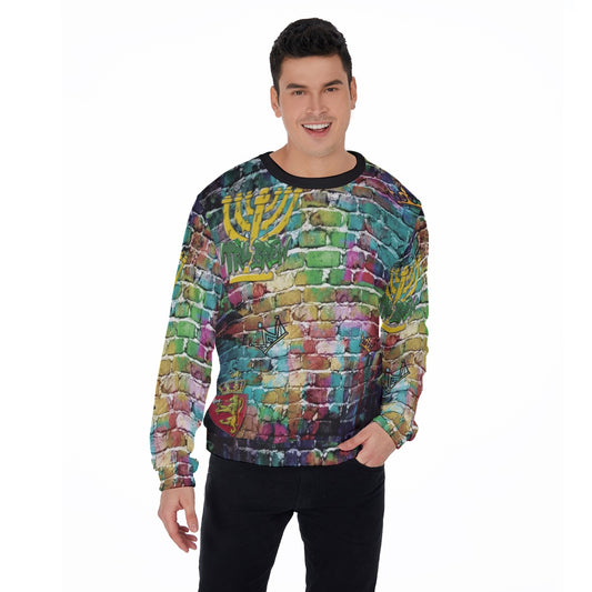 Judah Graffiti All-Over Print Men's Thicken Sweater