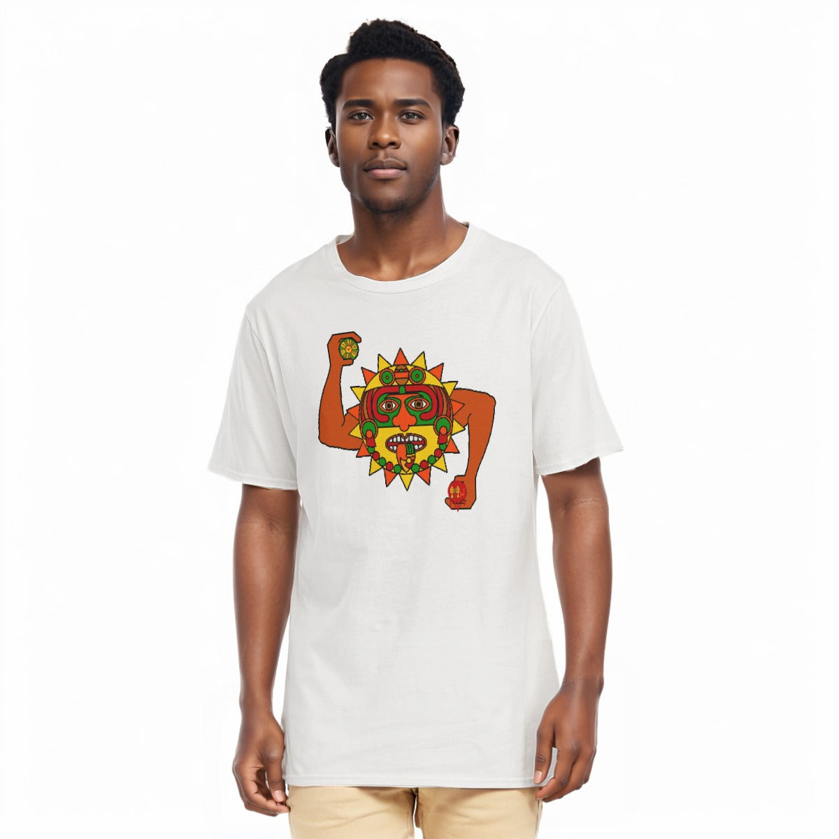 Aztec All-Over Print Men's O-Neck T-Shirt | 190GSM Cotton