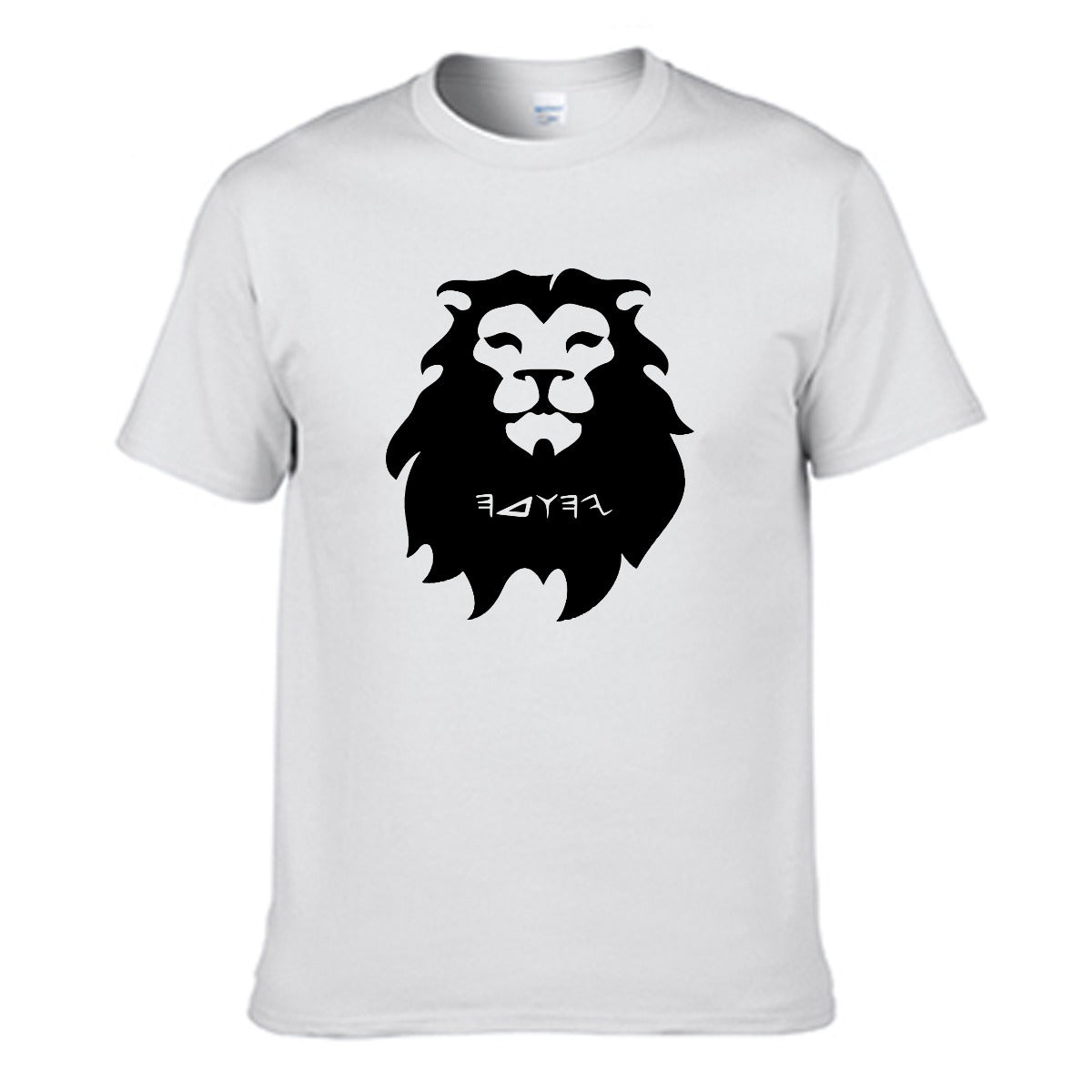 Lion Of Judah Black Logo Men's Round Neck T-shirt | Gildan 150GSM Cotton (DTG)