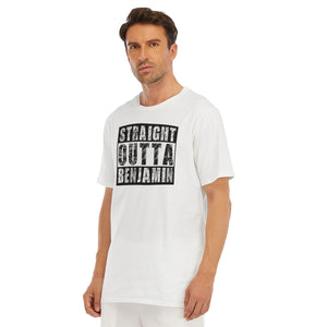 Straight Outta Benjamin All-Over Print Men's O-Neck T-Shirt | 190GSM Cotton