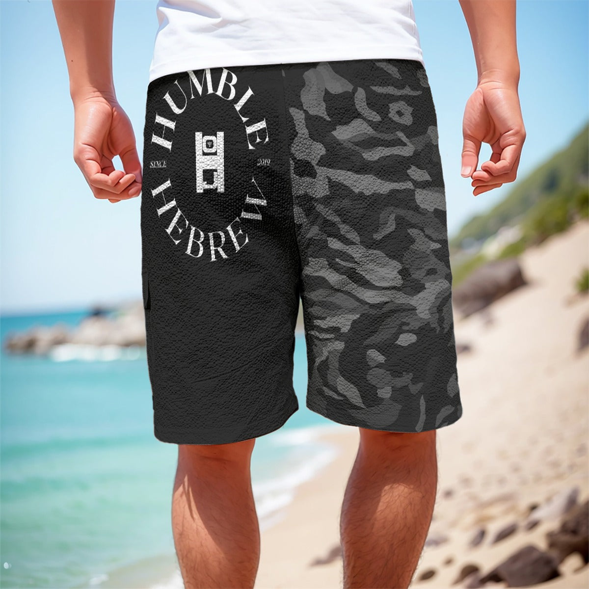 Army Blacks All-Over Print Men's Cargo Shorts