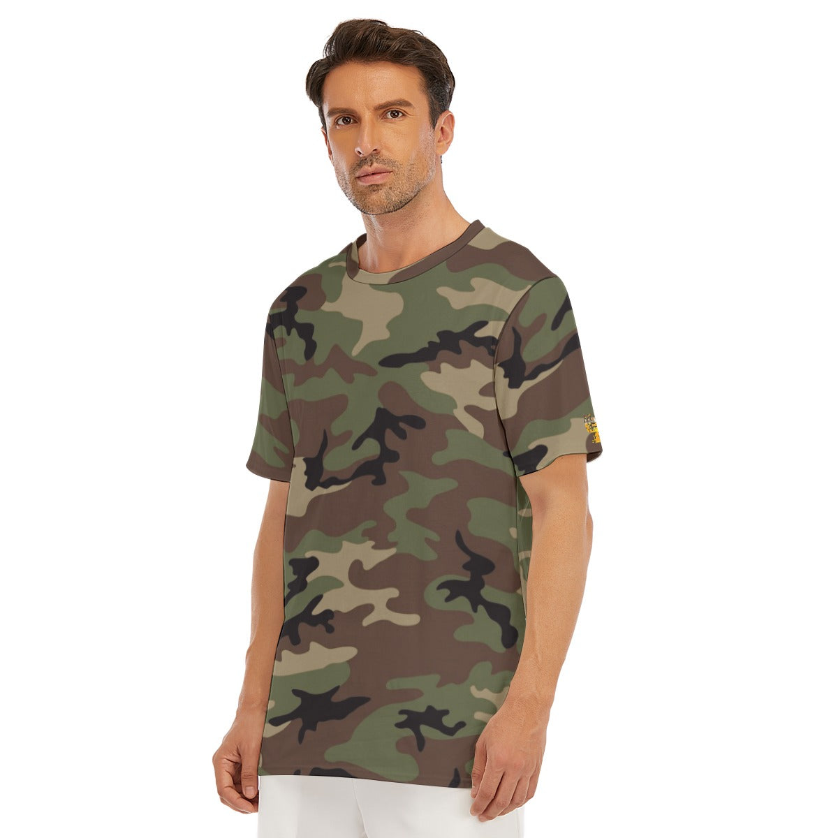 Camo All-Over Print Men's O-Neck T-Shirt | 190GSM Cotton