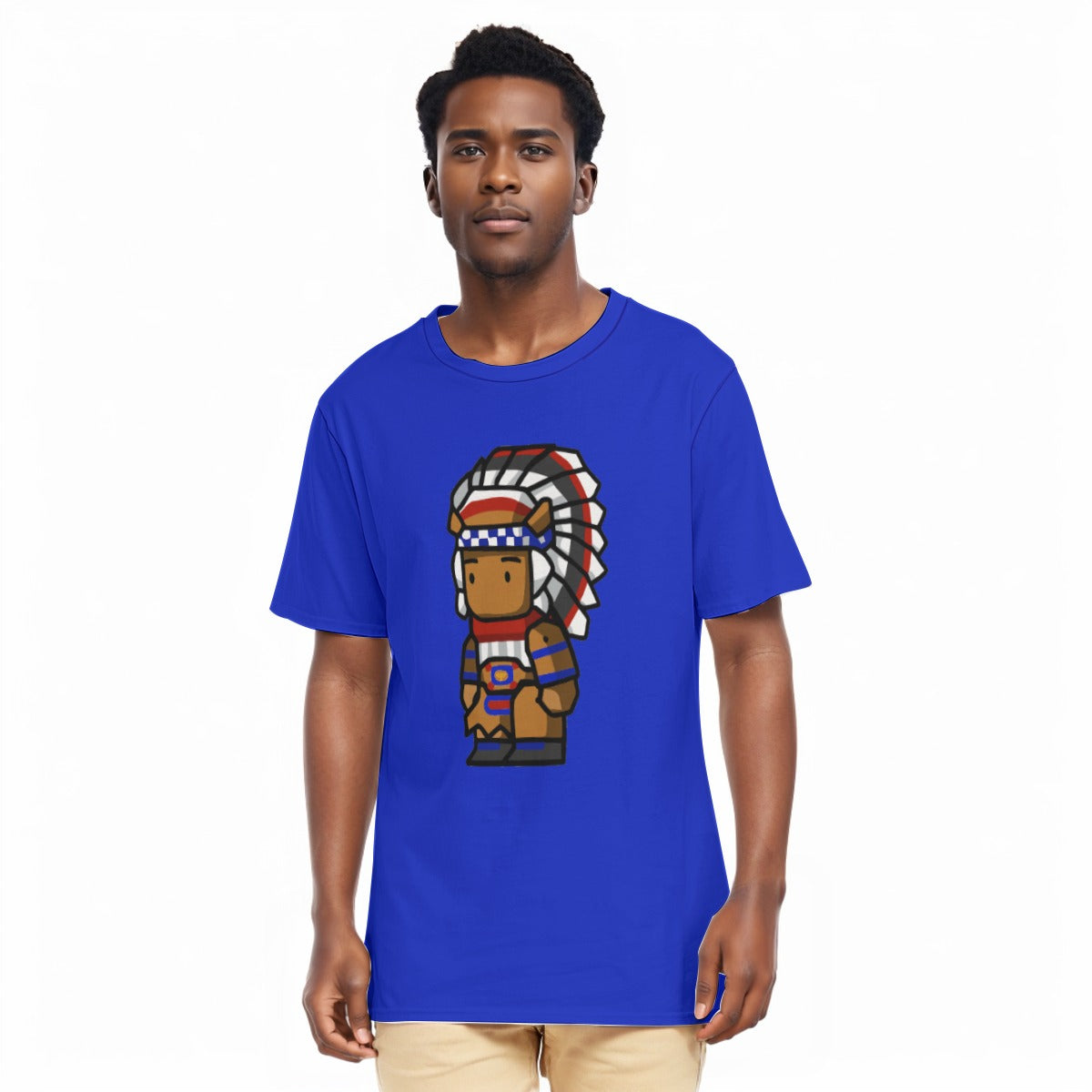 Chief All-Over Print Men's O-Neck T-Shirt | 190GSM Cotton