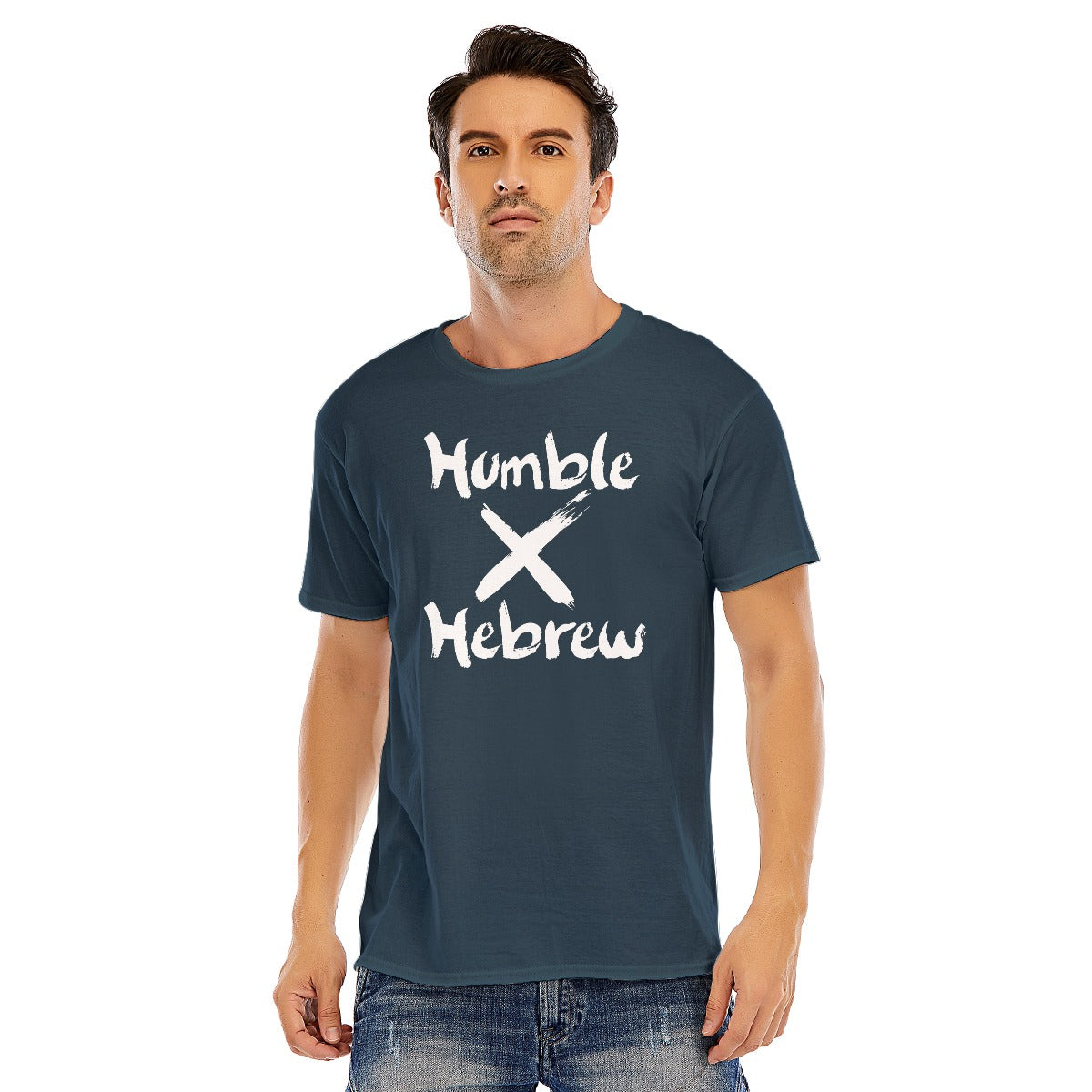 Humble X Hebrew Unisex O-neck Short Sleeve T-shirt | 180GSM Cotton (DTF)
