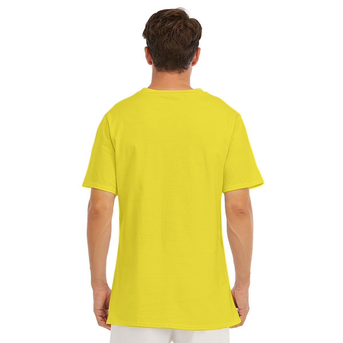 Back To The Commandments Yellow All-Over Print Men's O-Neck T-Shirt | 190GSM Cotton