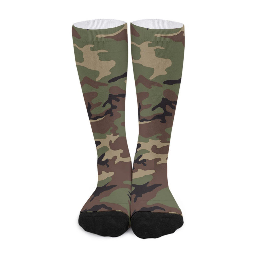 Army Camo All-Over Print Unisex Long Socks