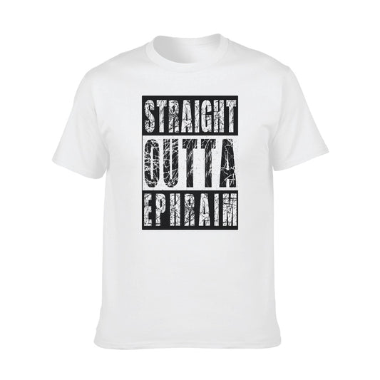 Straight Outta The Tribe Of Ephraim Men's O-neck Short Sleeve T-Shirt | 180GSM Cotton (DTF)