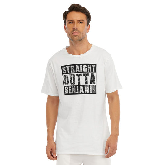 Straight Outta Benjamin All-Over Print Men's O-Neck T-Shirt | 190GSM Cotton