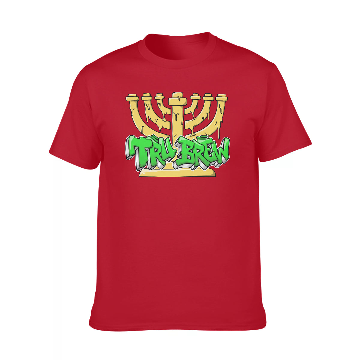 Hebrew Israelite Men's "Green Tru Brew" Short Sleeve T-Shirt | Cotton