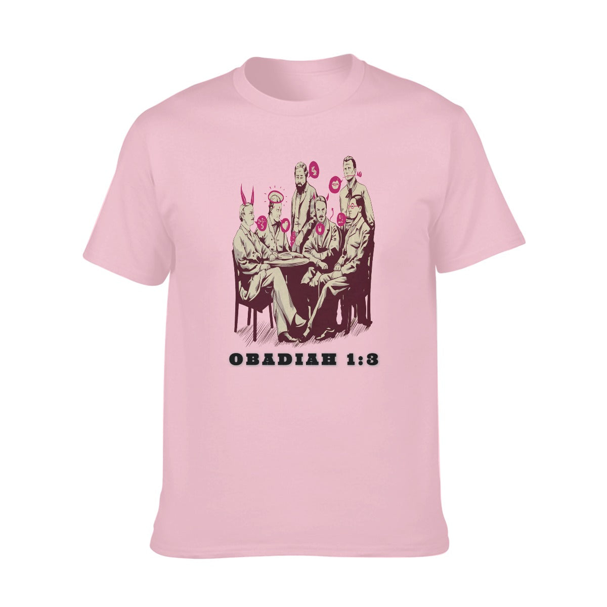 OBADIAH Men's O-neck Short Sleeve T-Shirt | 180GSM Cotton (DTF)