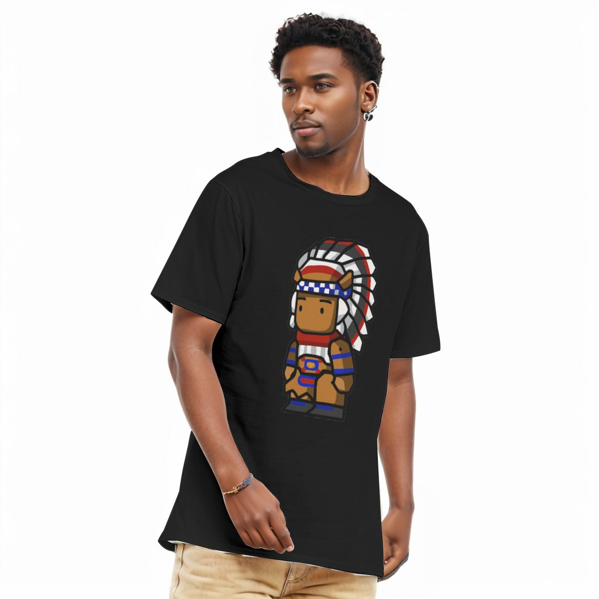 Chief All-Over Print Men's O-Neck T-Shirt | 190GSM Cotton