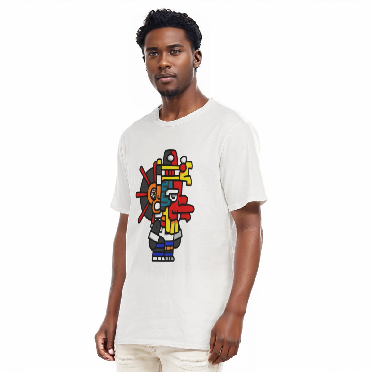 Aztec All-Over Print Men's O-Neck T-Shirt | 190GSM Cotton