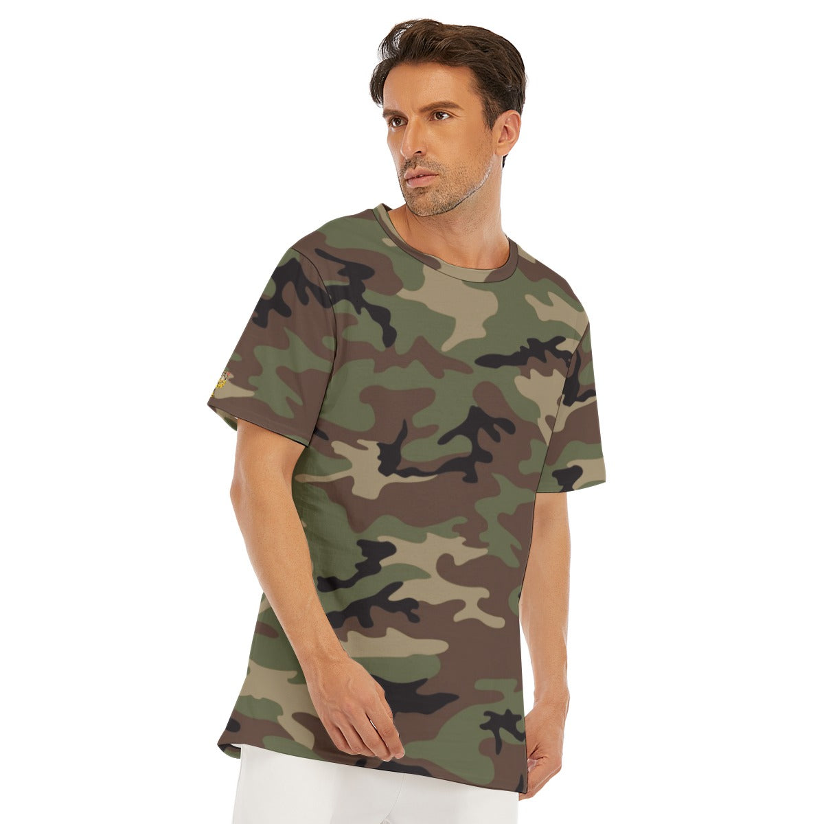 Camo All-Over Print Men's O-Neck T-Shirt | 190GSM Cotton