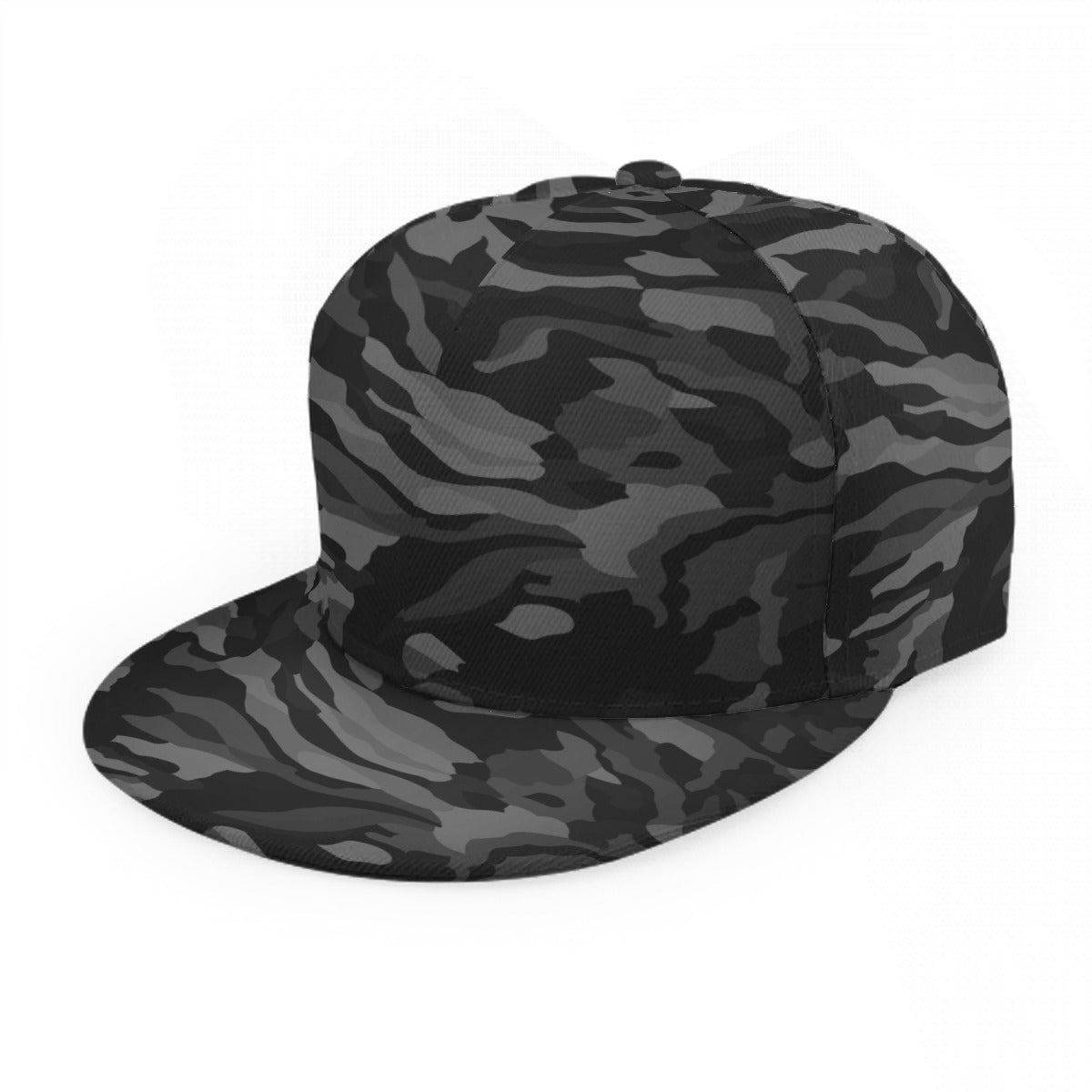 BLK Camouflaged Baseball Cap With Flat Brim
