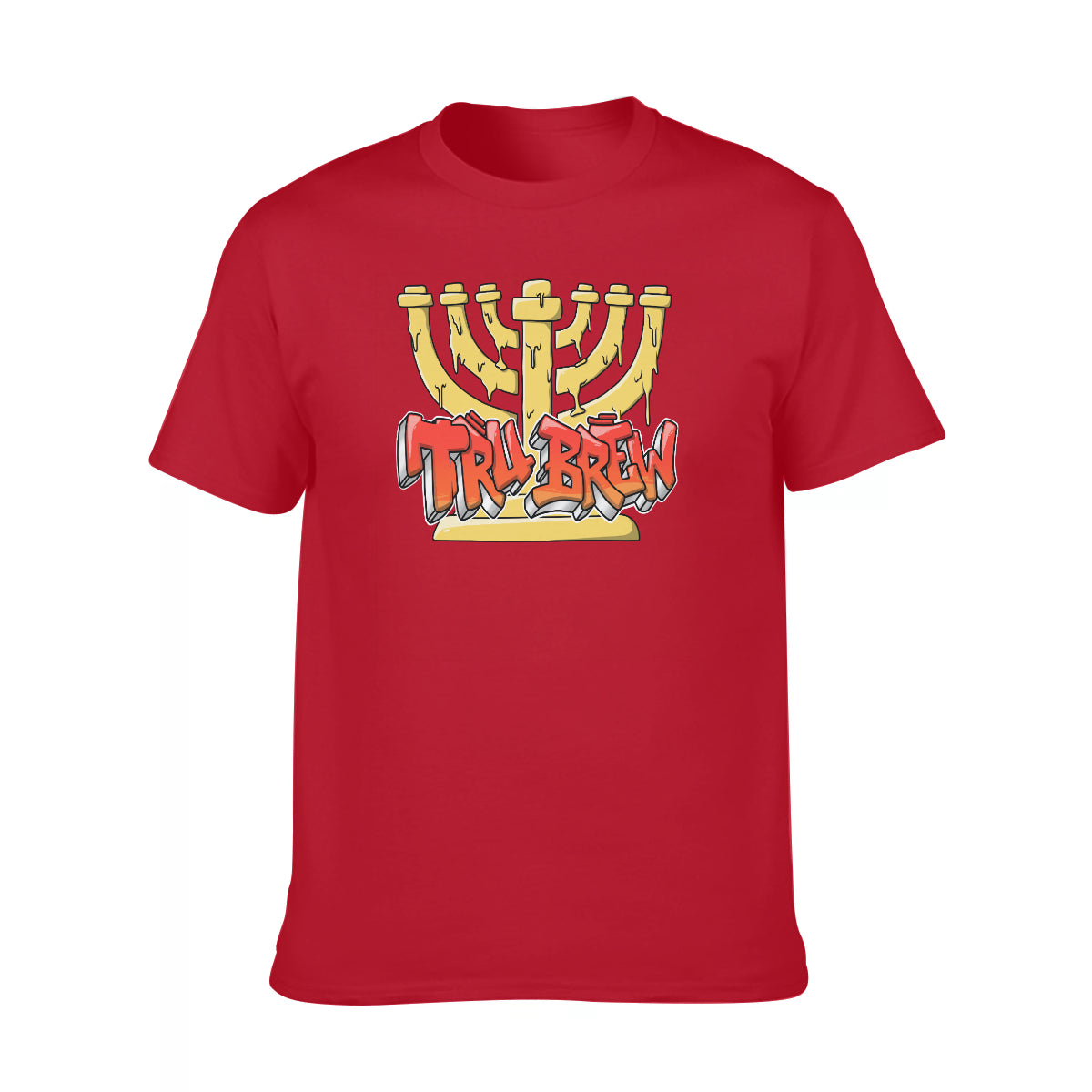 Hebrew Israelite Men's "Red True Brew" Short Sleeve T-Shirt | Cotton