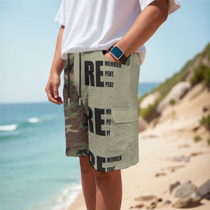 Army Greens All-Over Print Men's Cargo Shorts