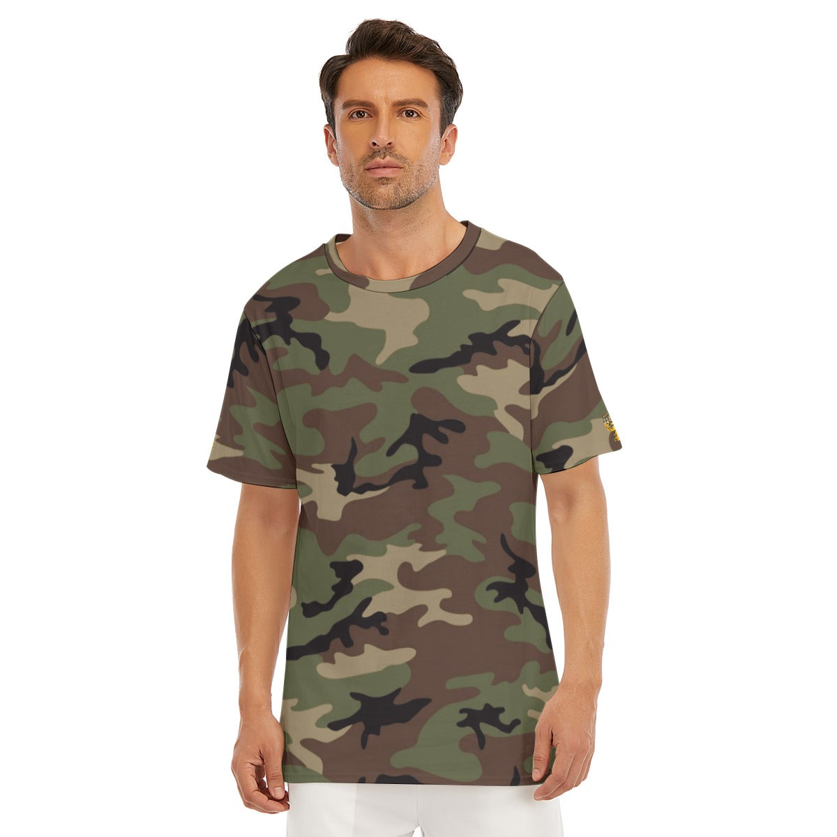 Camo All-Over Print Men's O-Neck T-Shirt | 190GSM Cotton