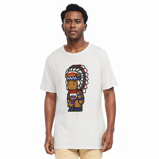 Chief All-Over Print Men's O-Neck T-Shirt | 190GSM Cotton