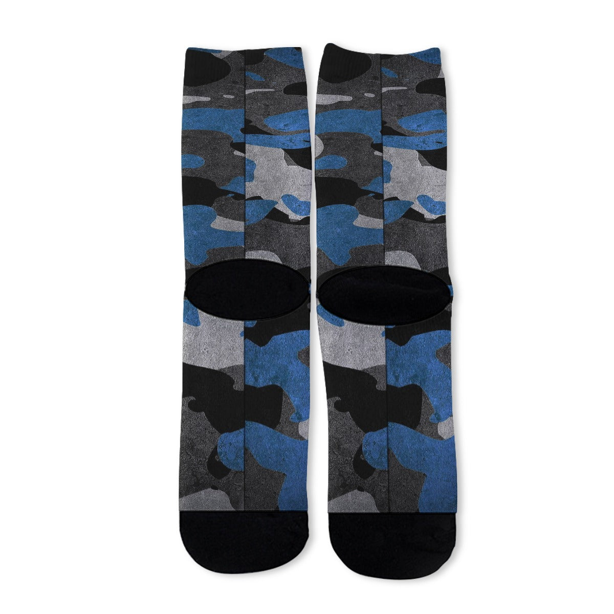Blue Camo All-Over Print Unisex Long Socks