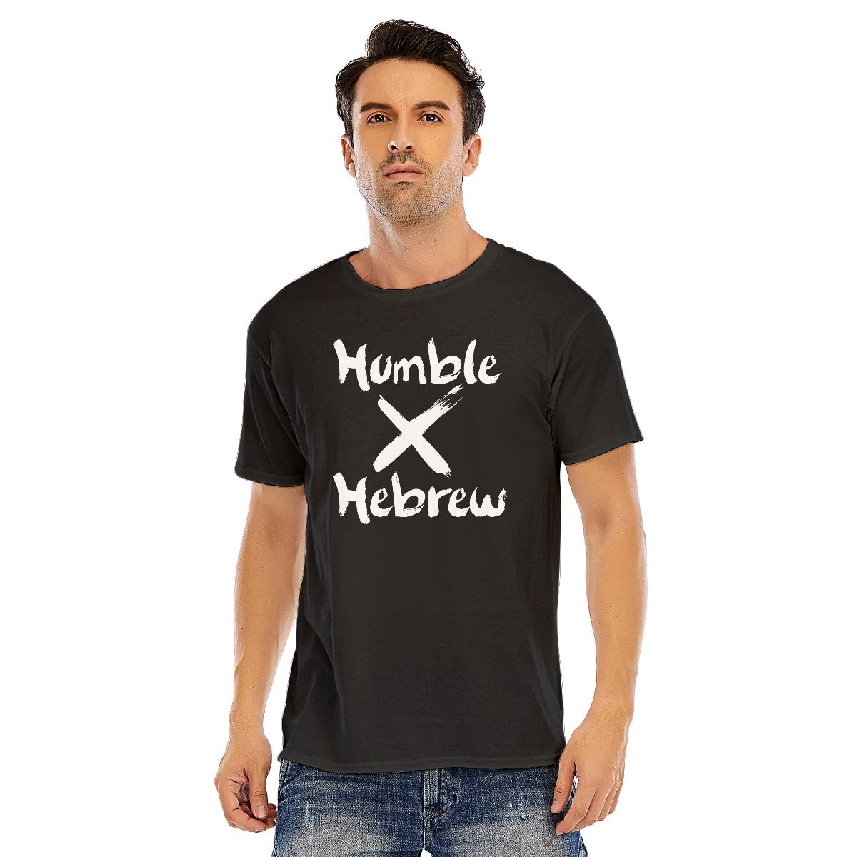 Humble X Hebrew Unisex O-neck Short Sleeve T-shirt | 180GSM Cotton (DTF)