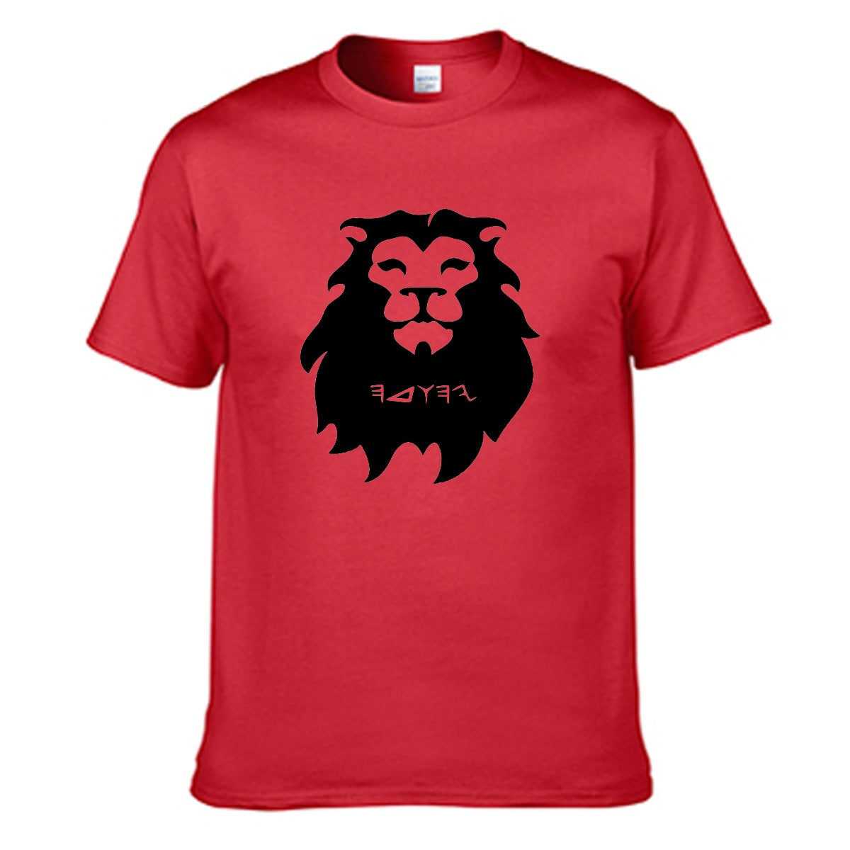 Lion Of Judah Black Logo Men's Round Neck T-shirt | Gildan 150GSM Cotton (DTG)